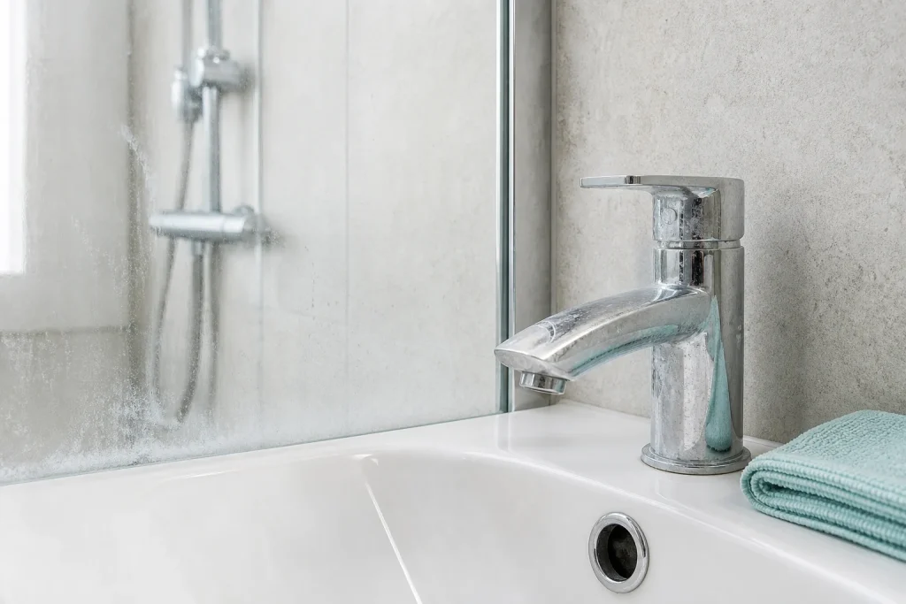 Limescale vs Soap Scum: Identify the Deposit Before You Clean — Modulus Home cleaning guide